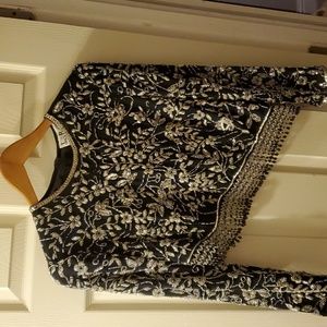 Vintage Jack Bryan Beaded Top SZ 16